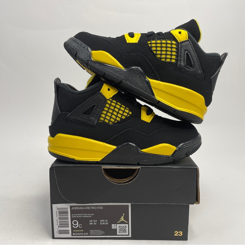 Nike Air Jordan 4 Retro TD “Thunder/Tour Yellow” 2023